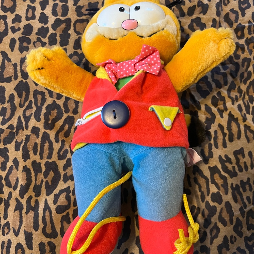 VINTAGE 1978 GARFIELD Dakin SNAPPY DRESSER TEACHING ACTIVITY DOLL